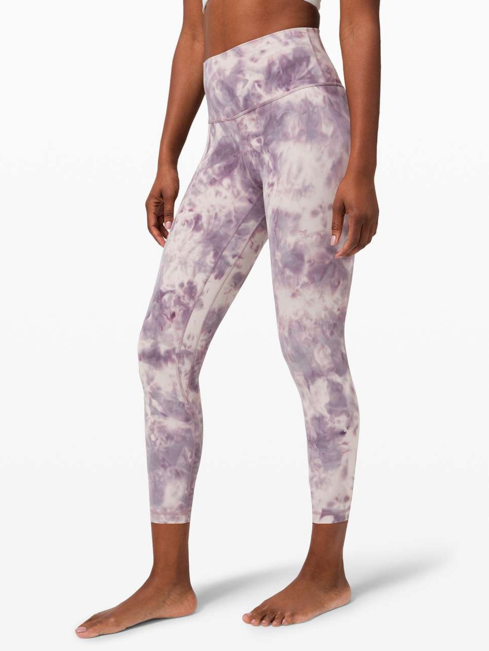 Lululemon Align Pant 25" in Diamond Dye Pink Bliss Graphite Purple Size 4